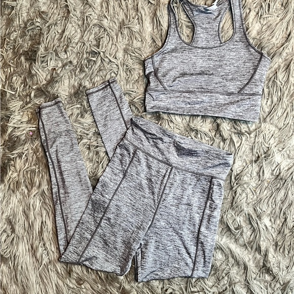 H&M Grey Two Piece Athletic Set Size Small - Picture 1 of 3